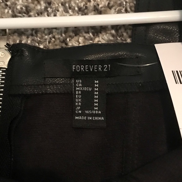 Forever 21 Faux Leather Pinafore Dress - Picture 6 of 7